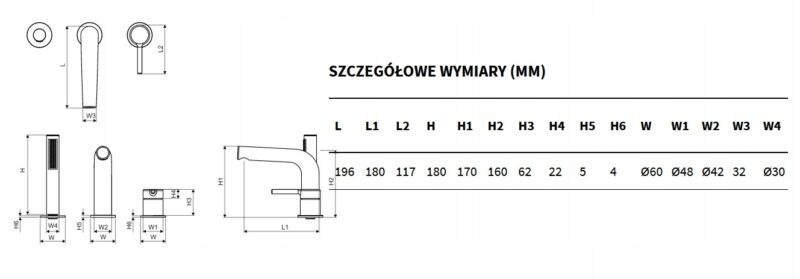 EXCELLENT-PI-BATERIA-WANNOWA-3-OTWOROWA-CHROM-AREX-1234CR-Informacje-dodatkowe-zestaw-natryskowy PI BATERIA WANNOWA STOJĄCA 3-OTWOROWA KOMPLETNA WRAZ Z ZESTAWEM NATRYSKOWYM